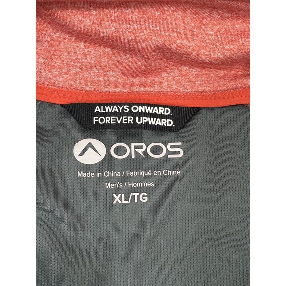 Oros Solarcore Half-Zip Insulated Jacket Mens XL Pullover Coral Orange - Picture 10 of 14